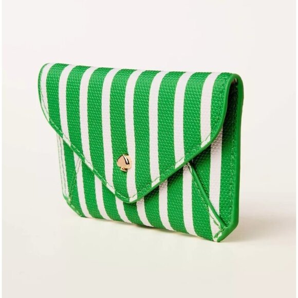 Stripe Envelope Card Case - kate spade new york x Target, Green/White - Picture 2 of 9